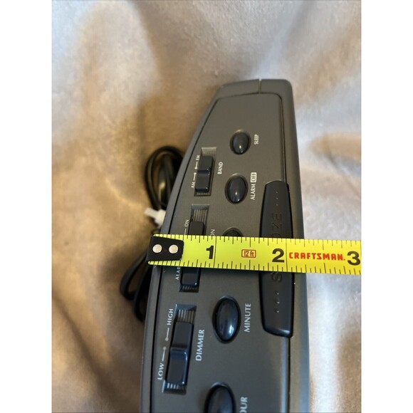 VTG Lenoxx Sound Model CR-776 AM/FM Alarm Clock Radio, LED Display WORKS GREAT - Picture 15 of 16